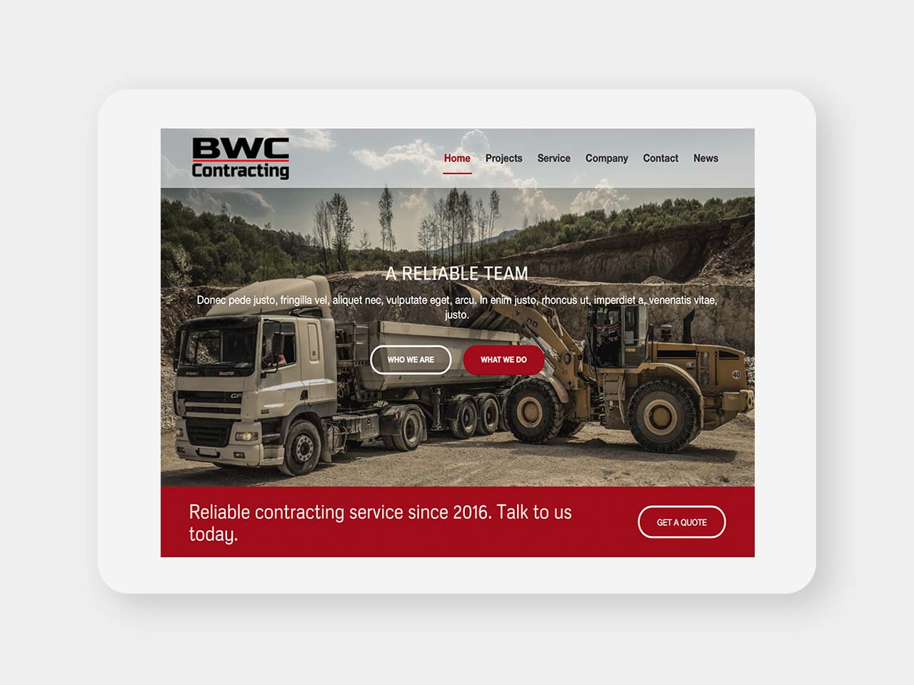 BWC Contracting_Ipad Portfolio